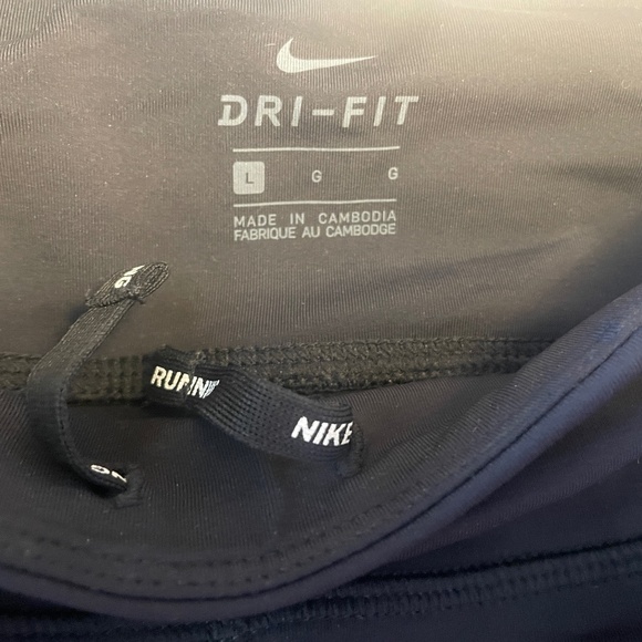 Brand New Women's NIKE Power Epic Lux Metallic Striped Dri-fit Stretch Leggings - Picture 6 of 16